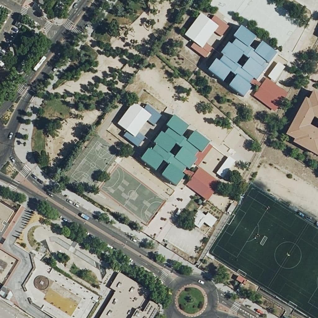 Aerial view of the grounds of Vicente Aleixandre