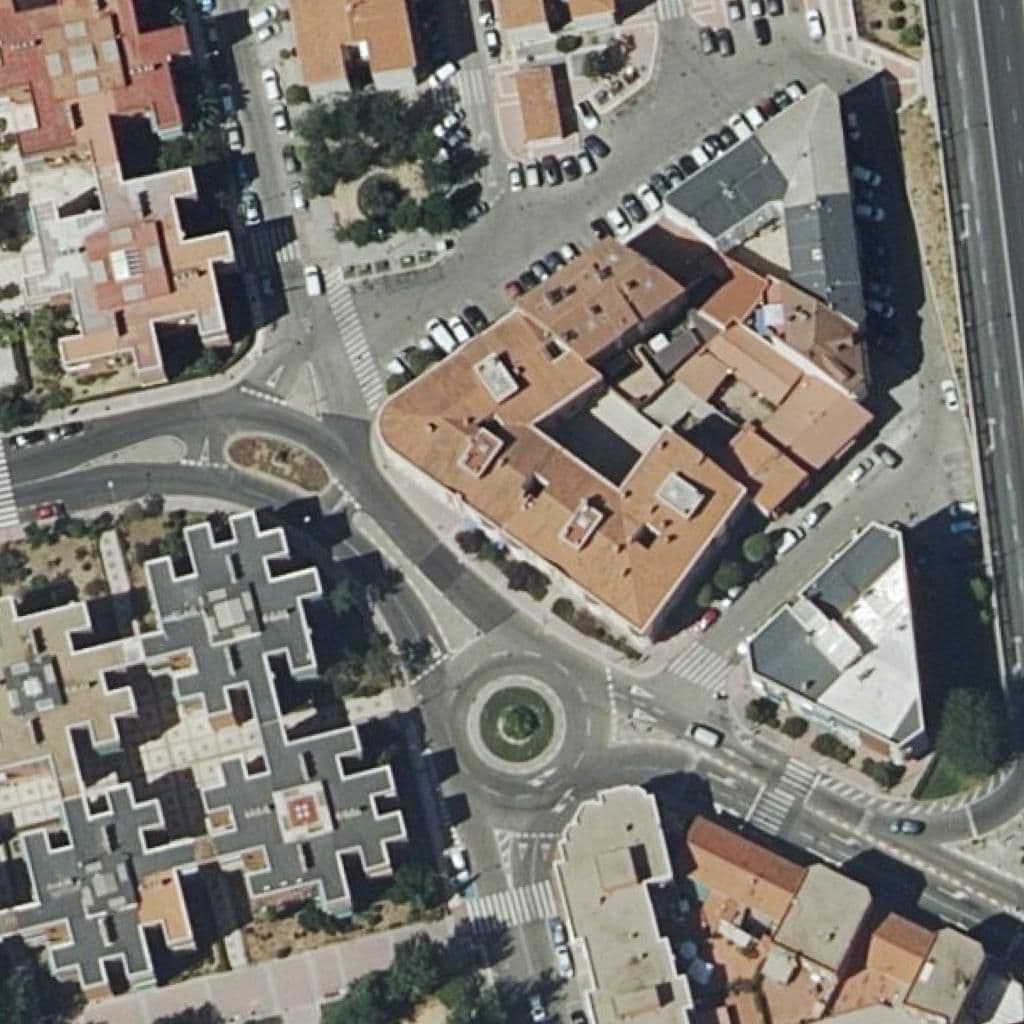 Aerial view of the grounds of Jose Echegaray