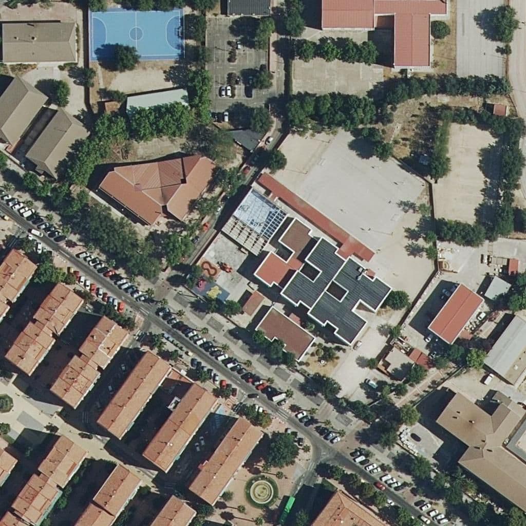 Aerial view of the grounds of Silverio Lanza