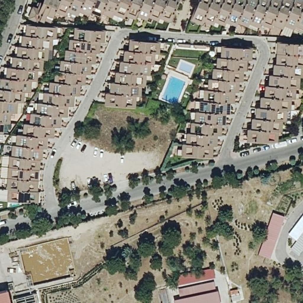 Aerial view of the grounds of King's College