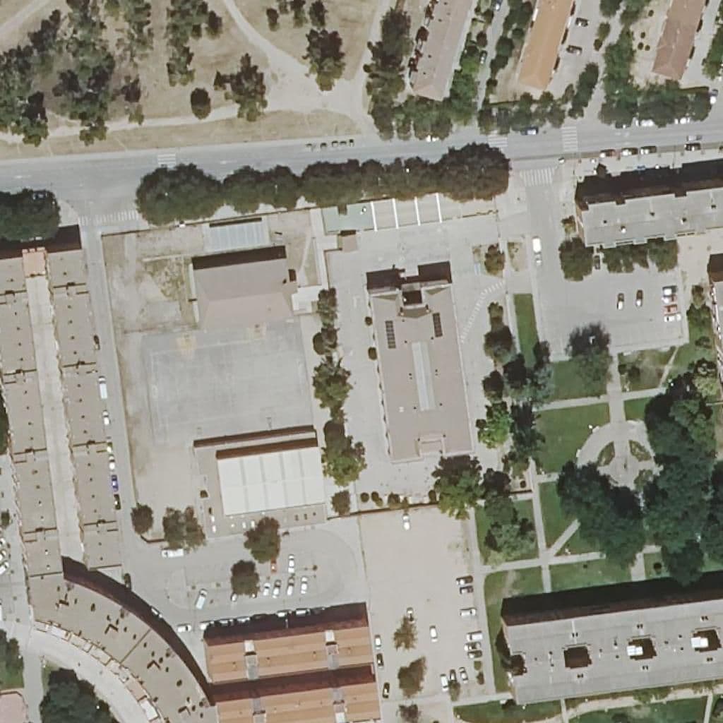 Вид сверху на территорию школы «Santa Teresa De Jesus»