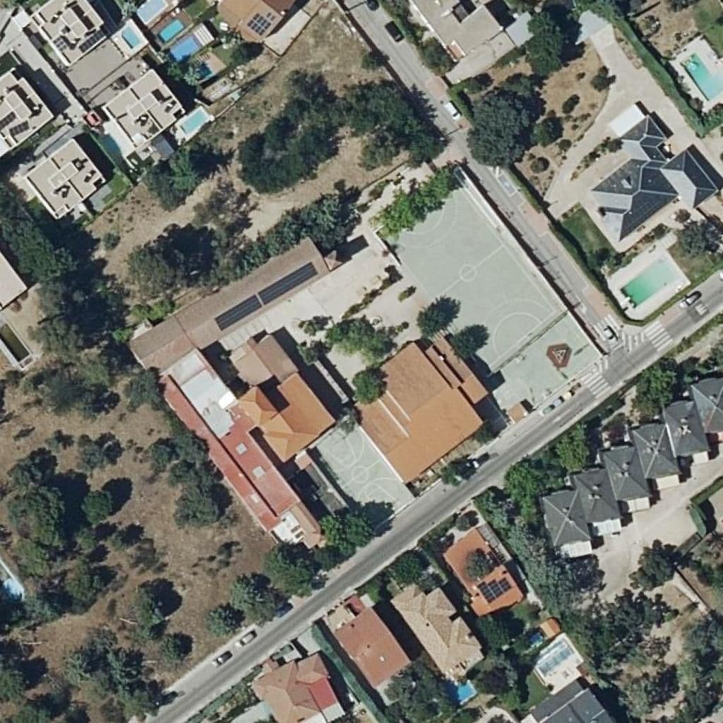 Aerial view of the grounds of Los Peñascales