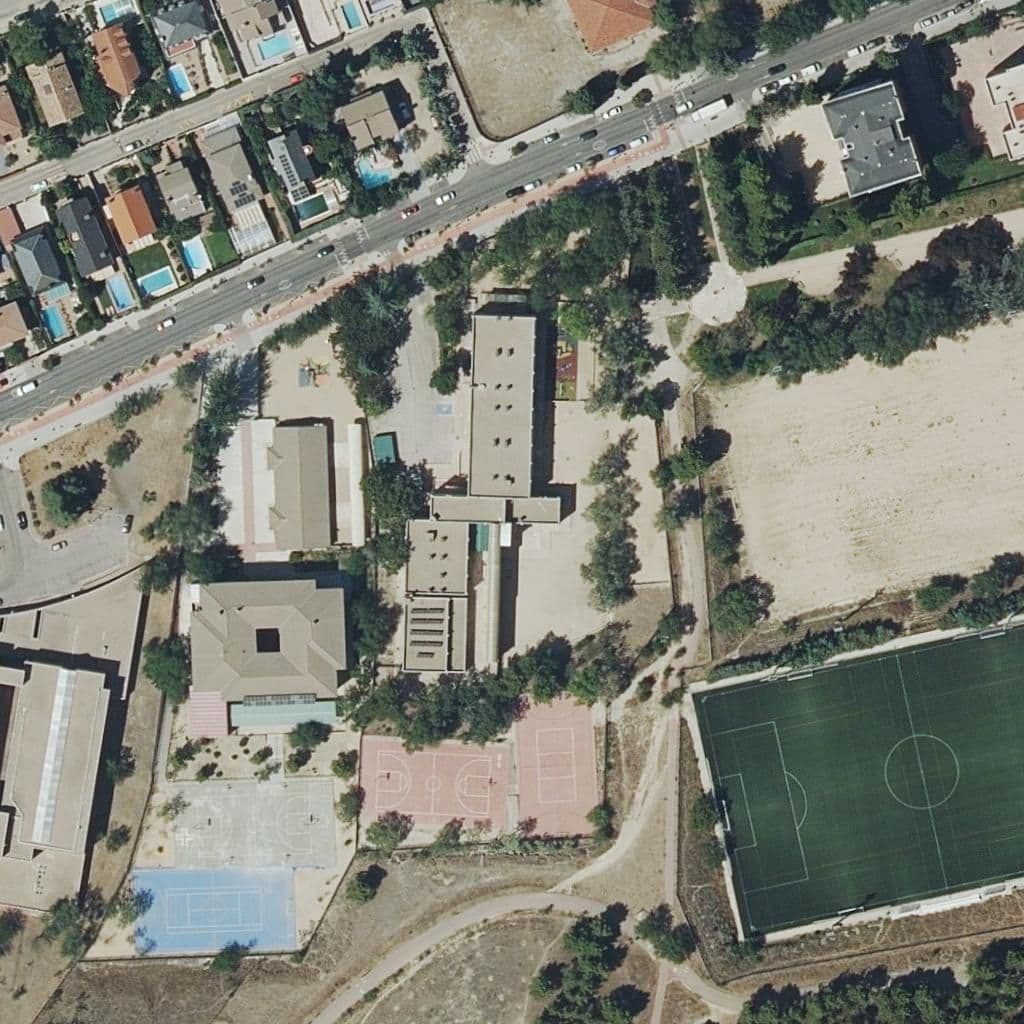 Aerial view of the grounds of Menendez Pidal
