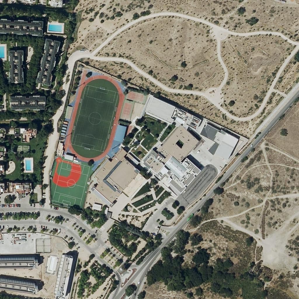 Вид згори на територію школи «American School Of Madrid (Ee.uu.)»
