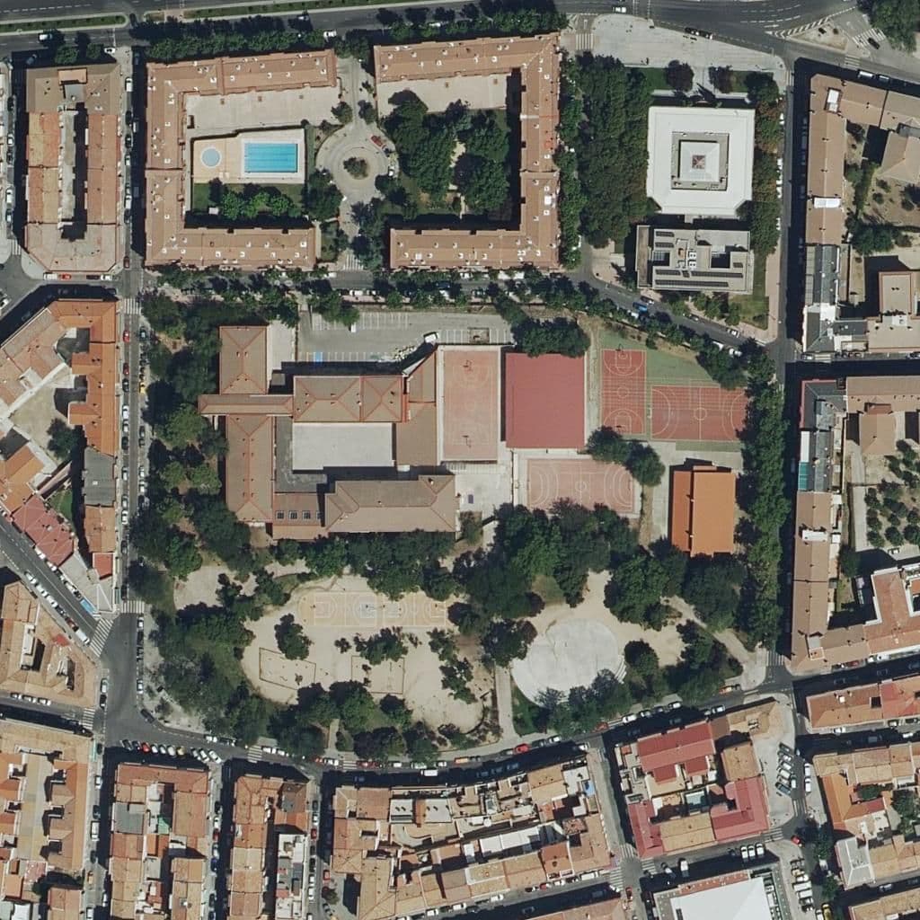 Aerial view of the grounds of Celestino Mutis