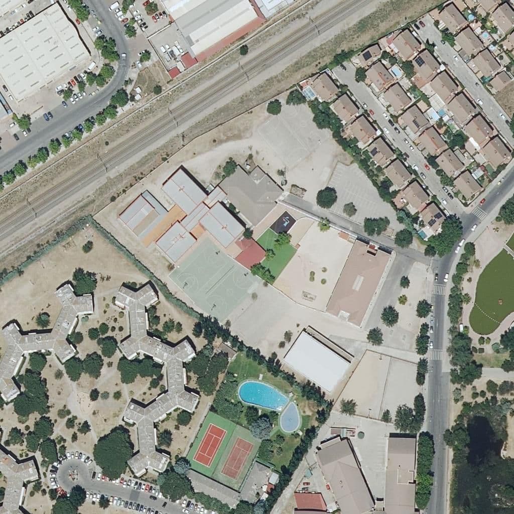 Aerial view of the grounds of Mariano Benlliure