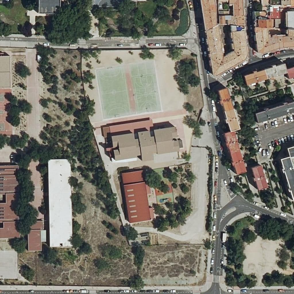 Vista aérea del recinto de Pradolongo