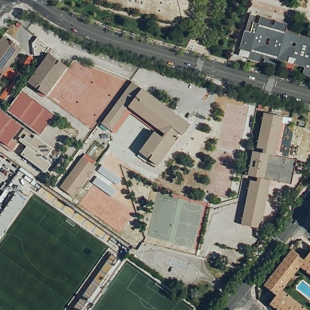 Aerial view of the grounds of Galileo Galilei