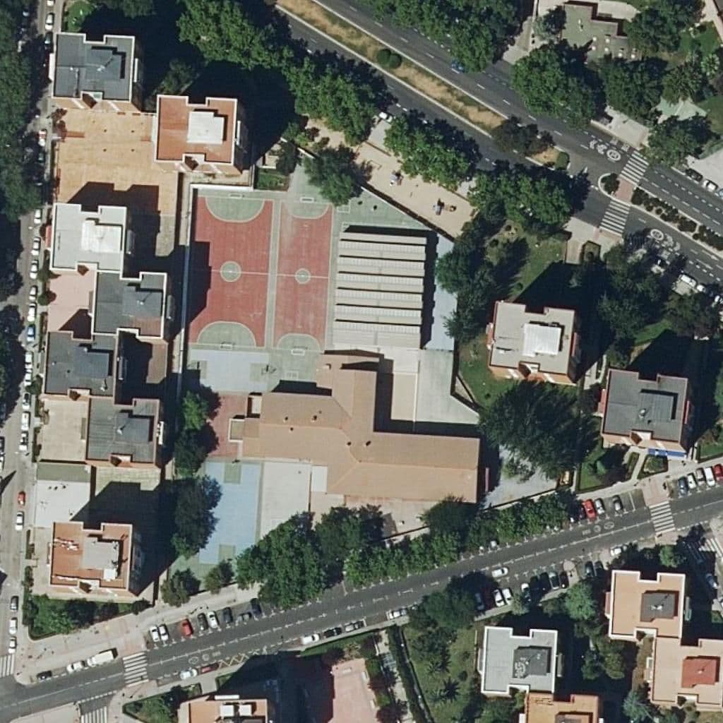 Aerial view of the grounds of Pablo Picasso