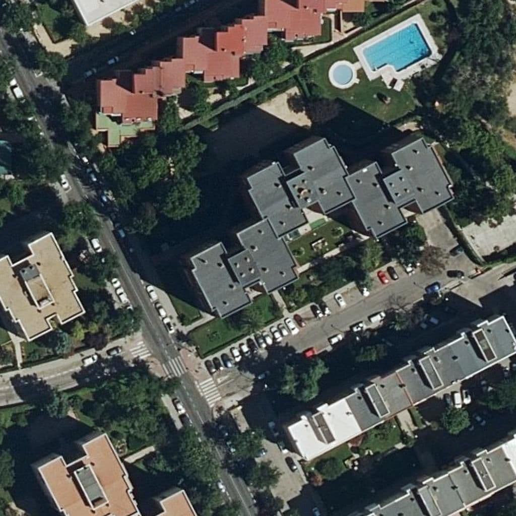 Aerial view of the grounds of Arlequin
