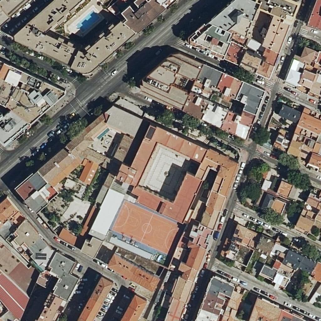 Aerial view of the grounds of Saldaña