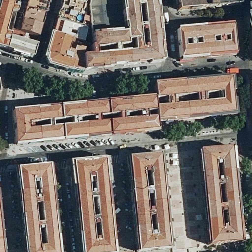 Aerial view of the grounds of Extremadura