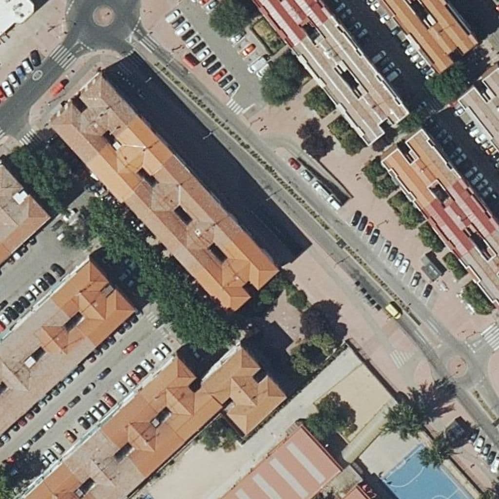 Aerial view of the grounds of Francisco De Quevedo
