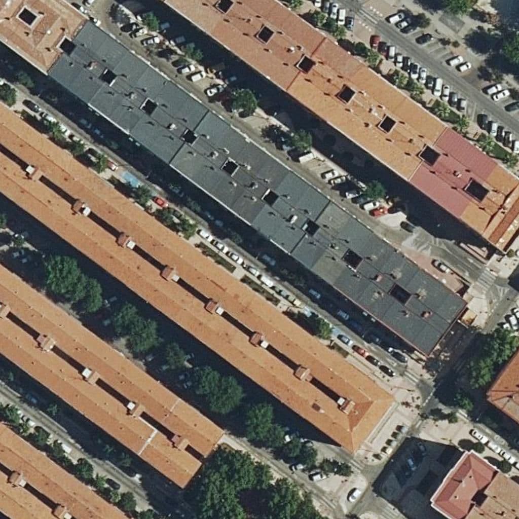 Aerial view of the grounds of Liceo Juan De La Cierva Ii