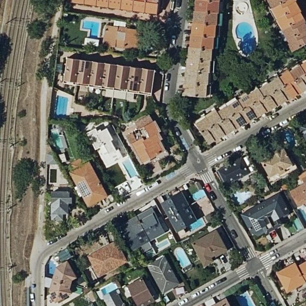 Вид сверху на территорию школы «Nuevo Horizonte»