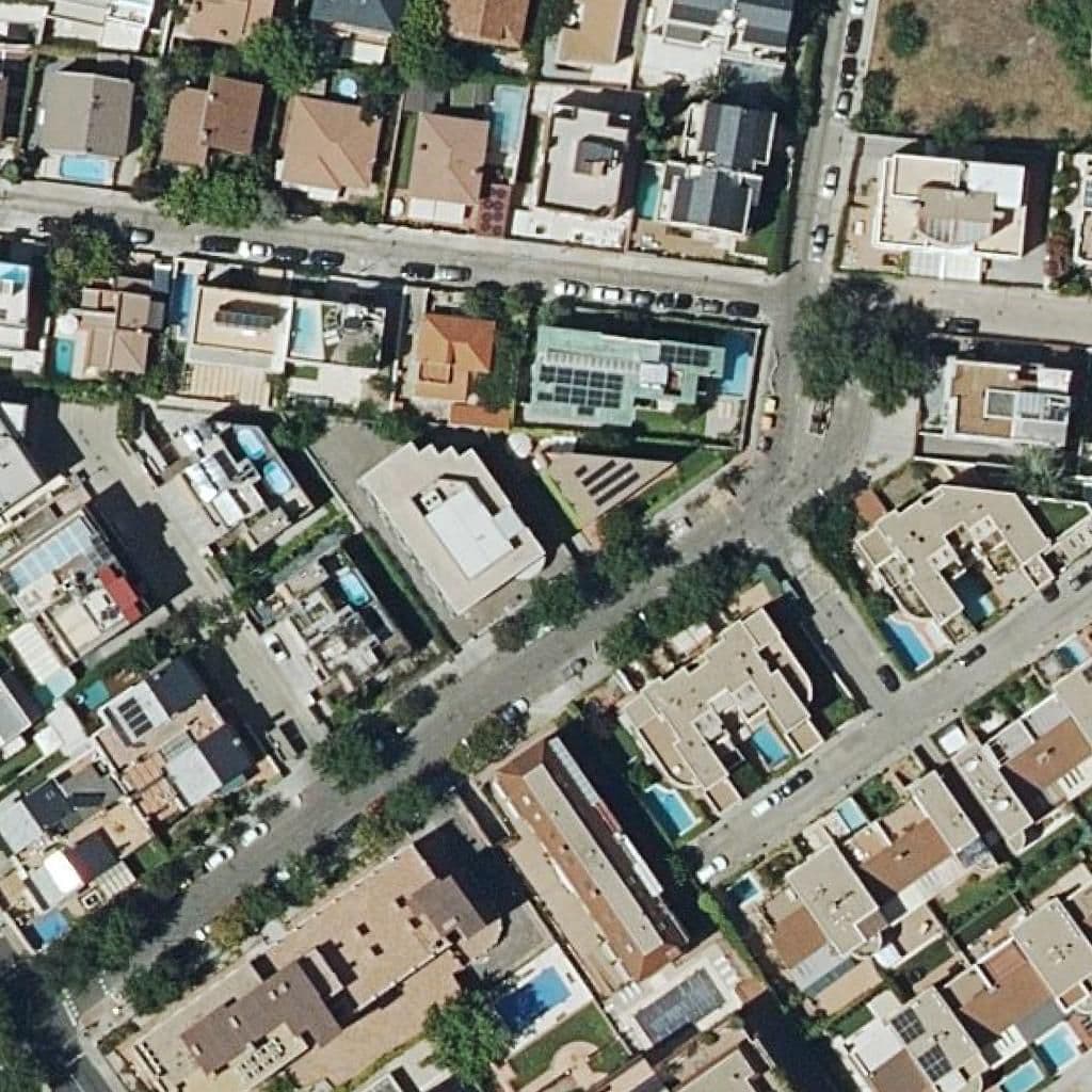 Aerial view of the grounds of Magunas