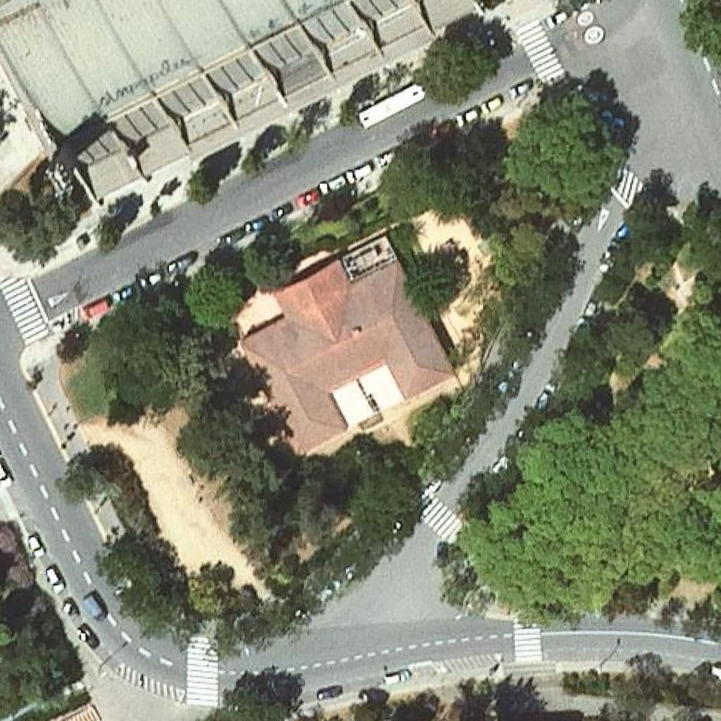 Aerial view of the grounds of Escola Bressol Forestier