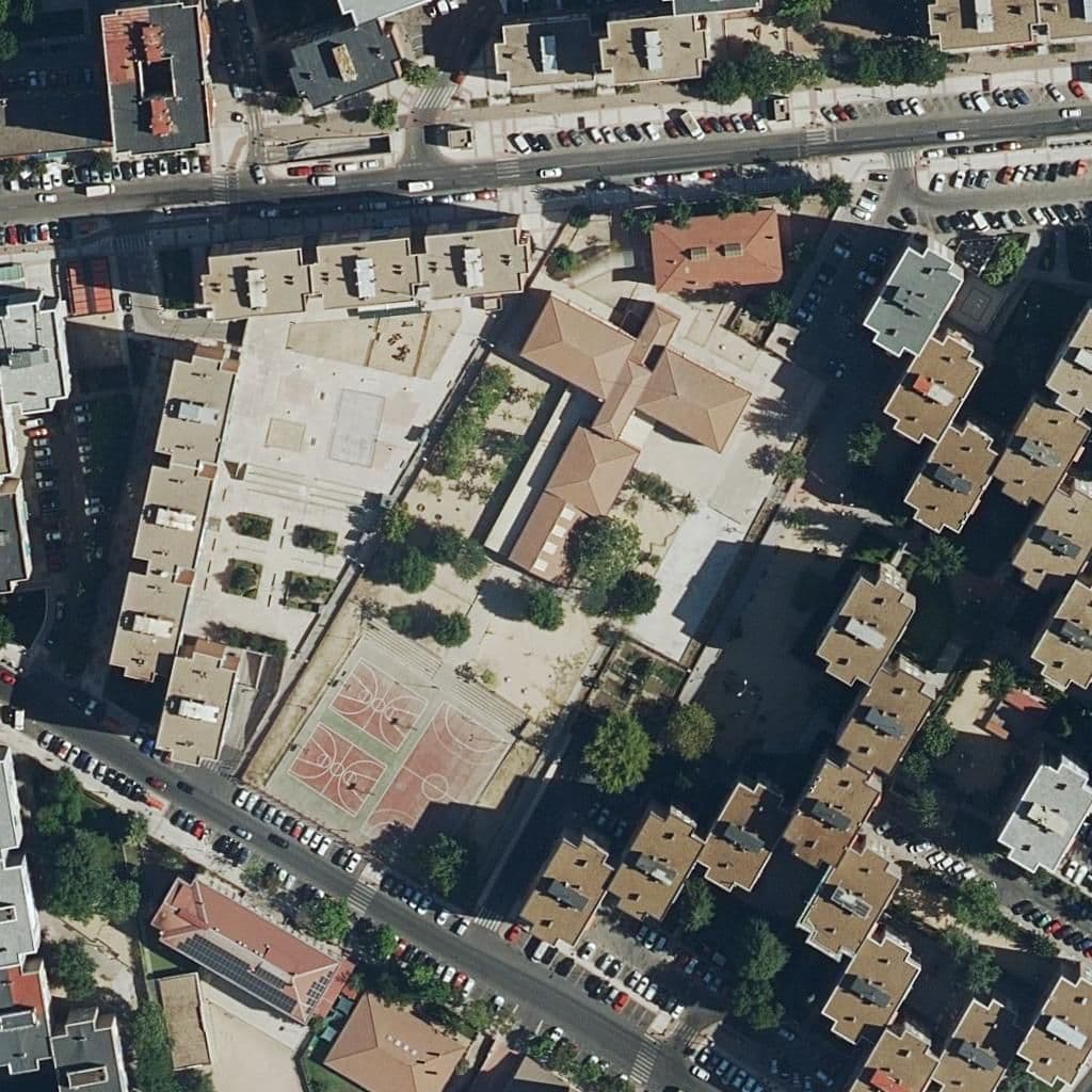 Aerial view of the grounds of John Lennon