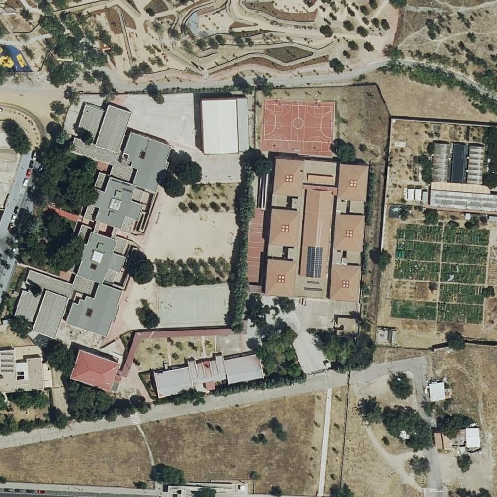 Aerial view of the grounds of Ciudad De Jaen