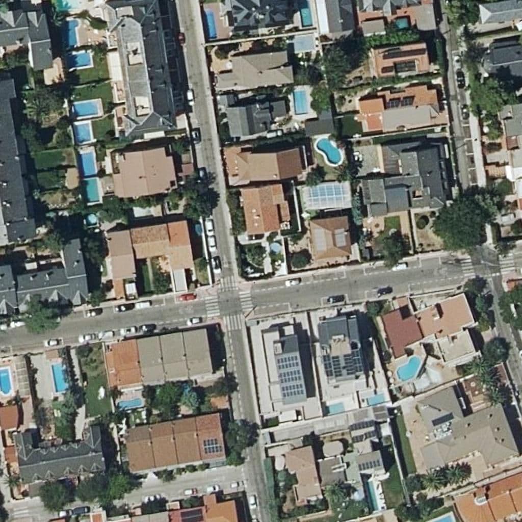 Aerial view of the grounds of Amglo