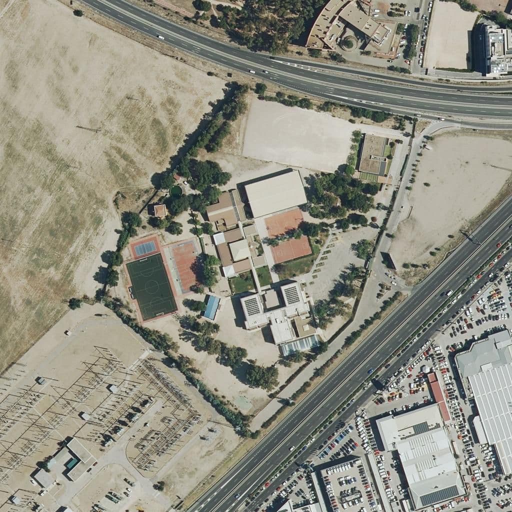 Aerial view of the grounds of Legamar