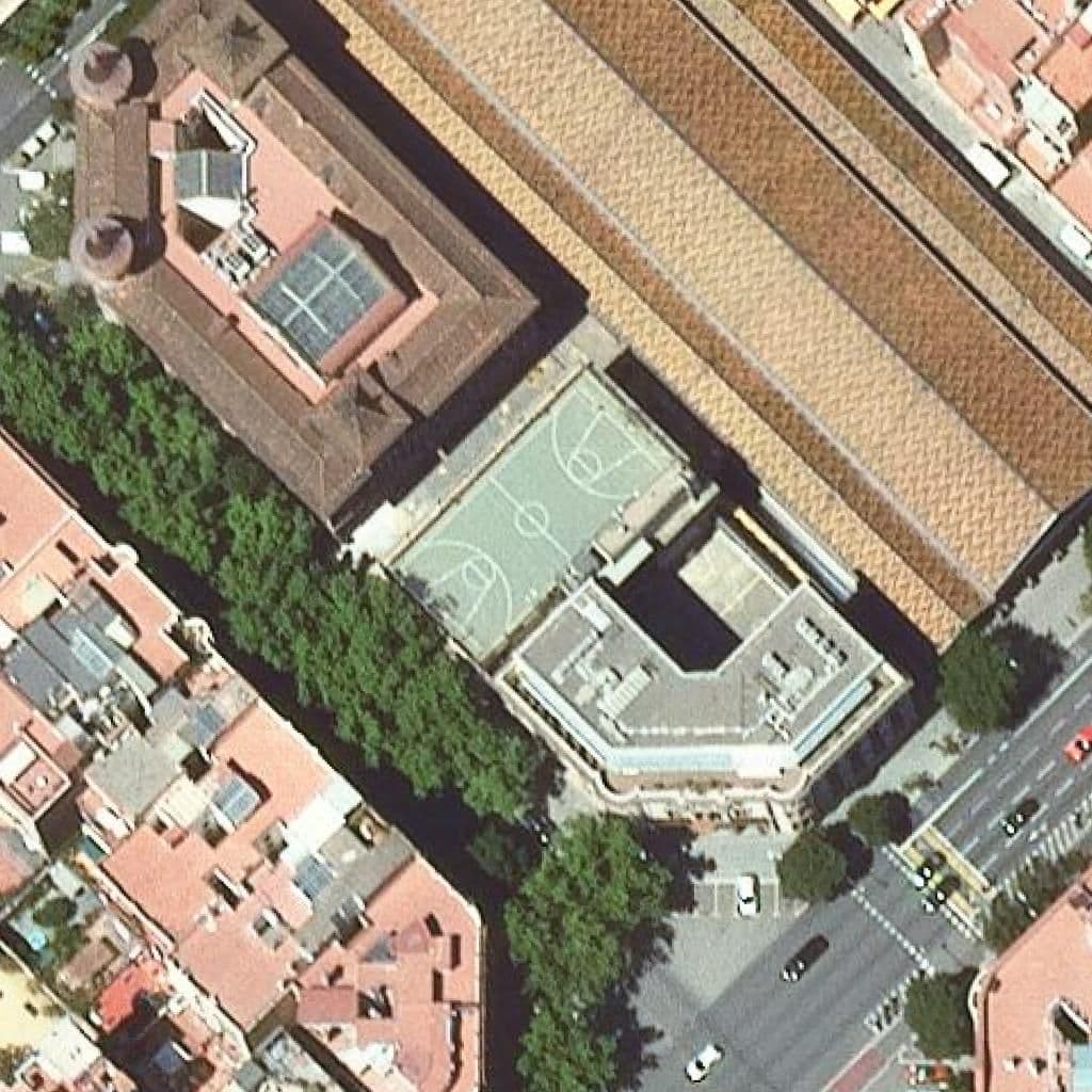 Aerial view of the grounds of Escola De La Concepció