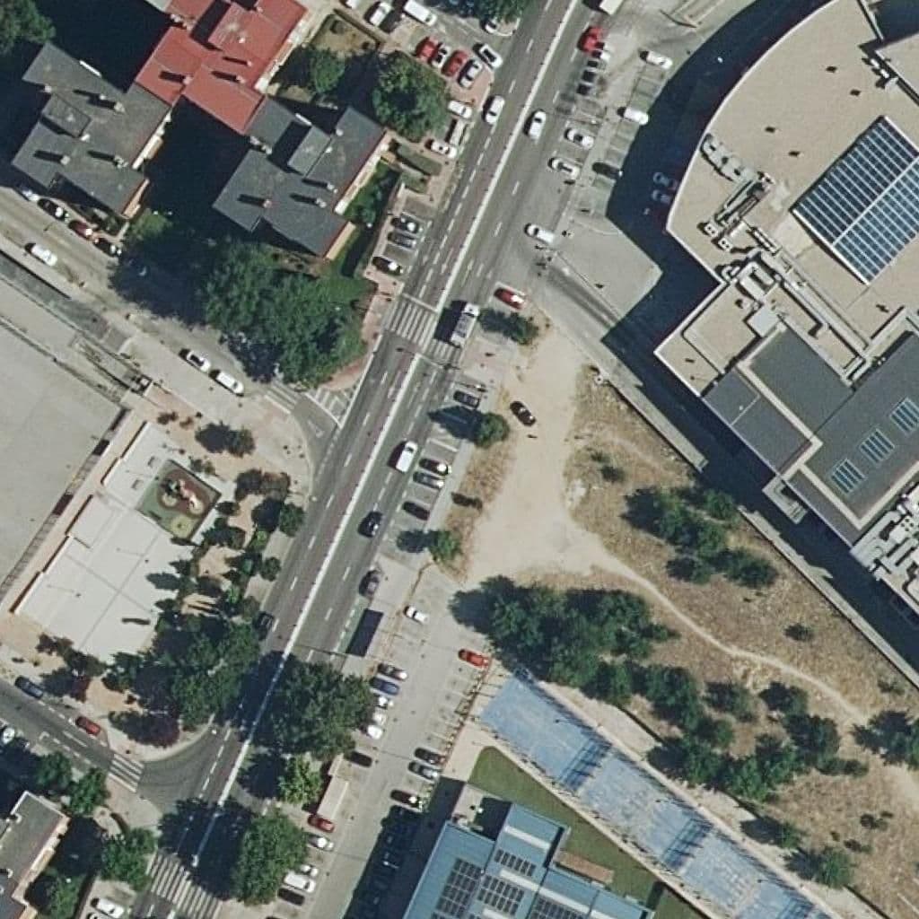 Aerial view of the grounds of San Jose Ii