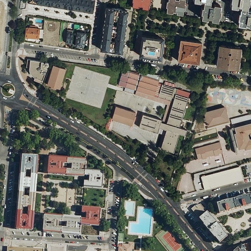 Aerial view of the grounds of Gaspar Melchor De Jovellanos