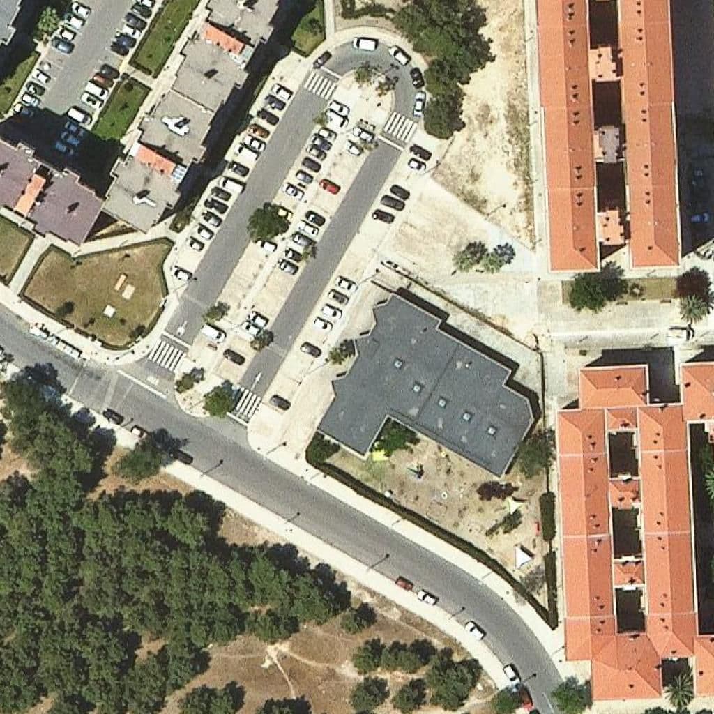 Aerial view of the grounds of Llar D'infants La Taronja