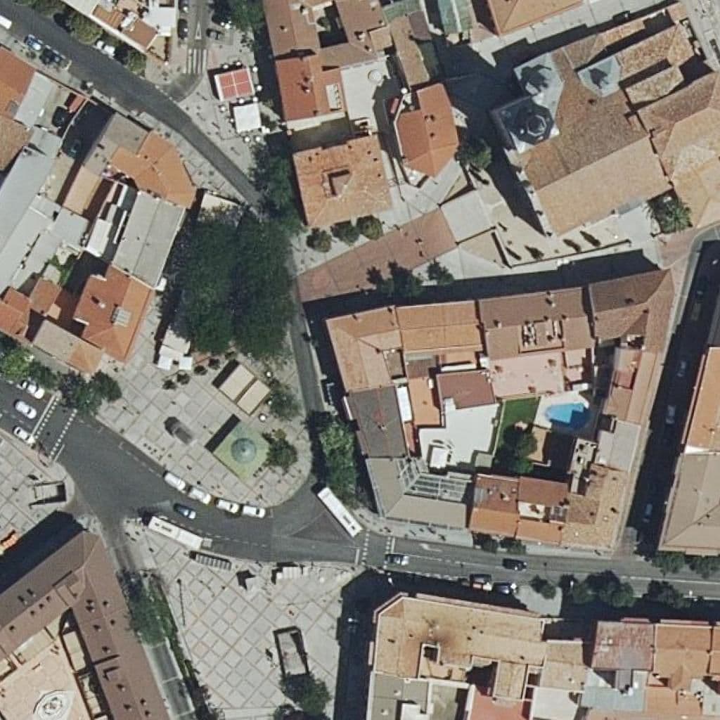 Aerial view of the grounds of Arte Y Musica