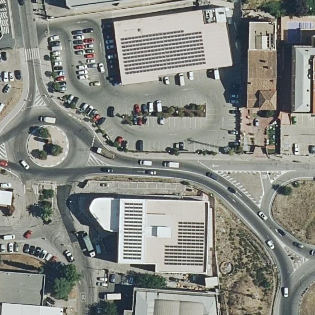 Aerial view of the grounds of Bosque El