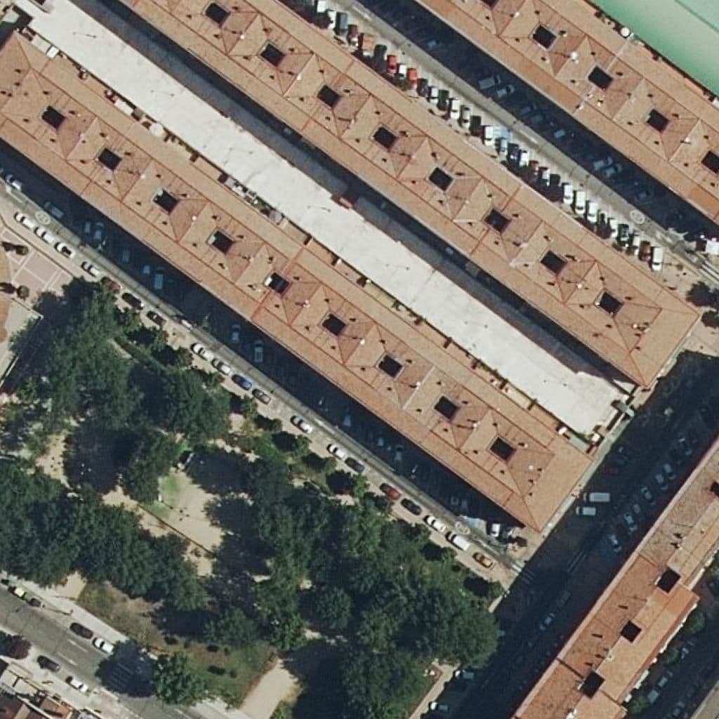 Aerial view of the grounds of El Parque