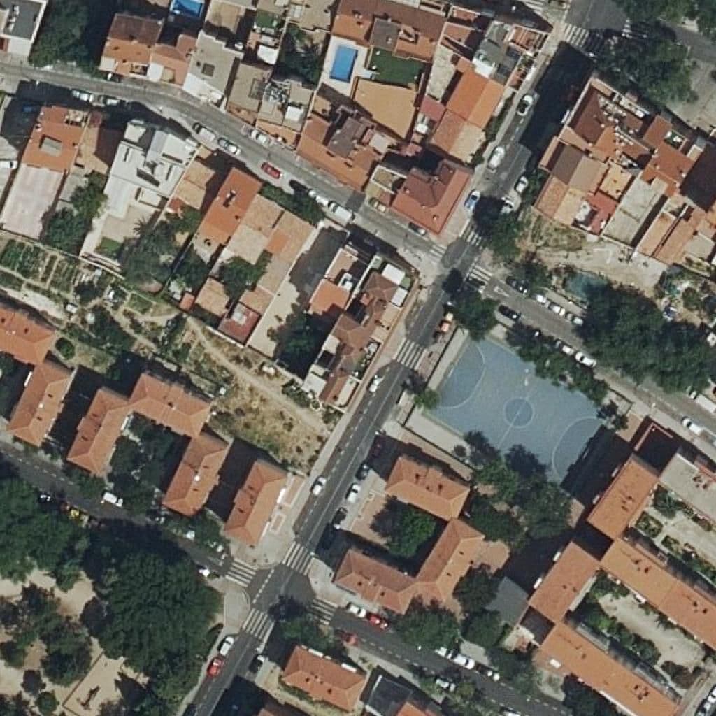 Aerial view of the grounds of Comuneros, Los