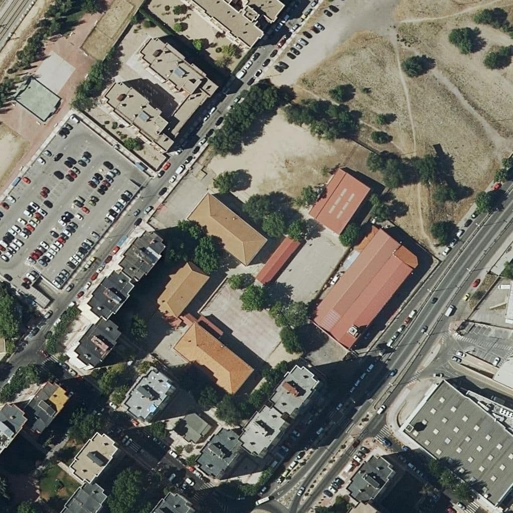 Aerial view of the grounds of Santo Domingo De Guzman