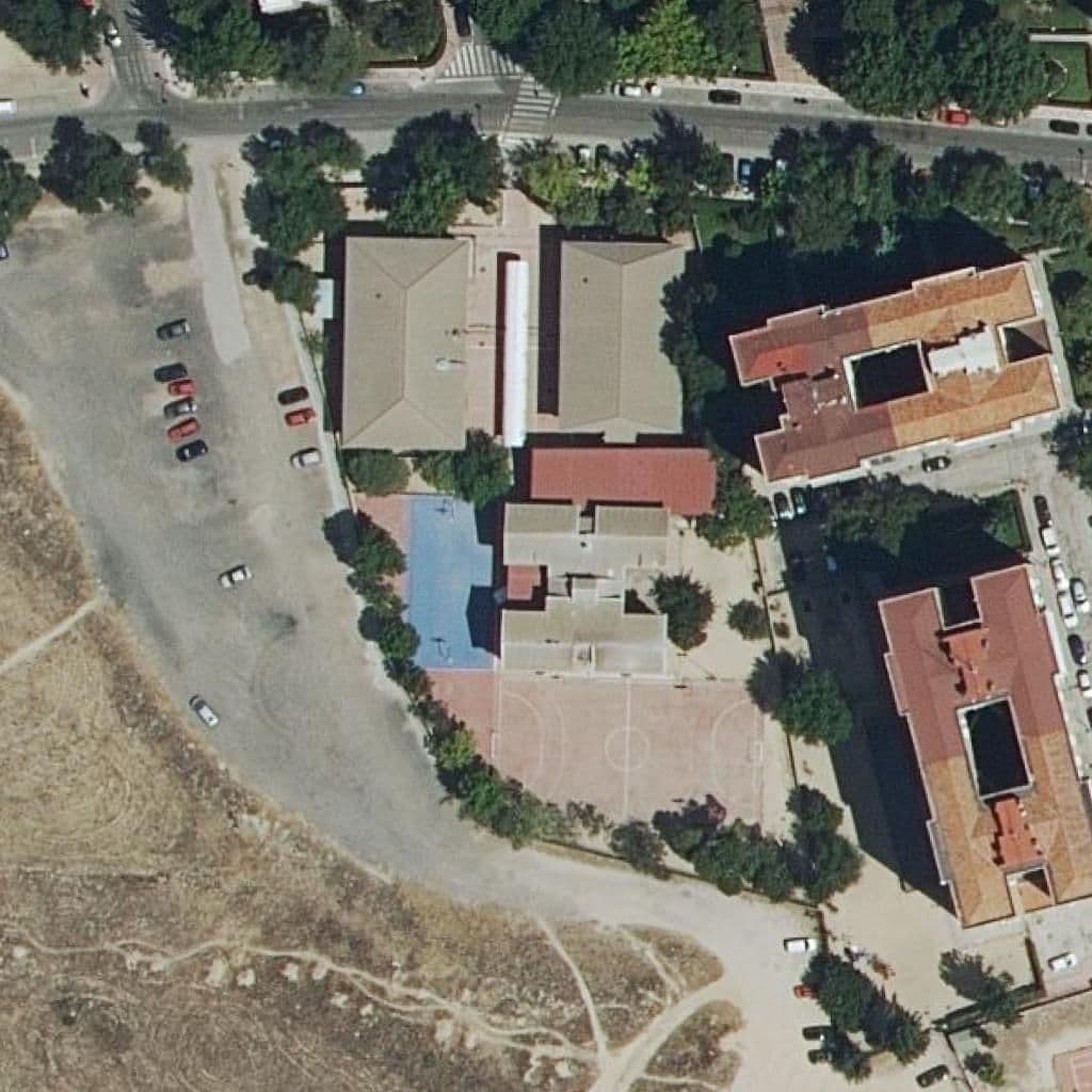 Aerial view of the grounds of Juan Ocaña