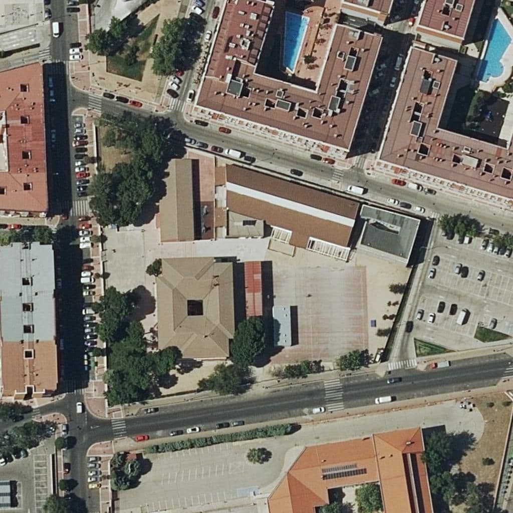 Aerial view of the grounds of Luis Vives