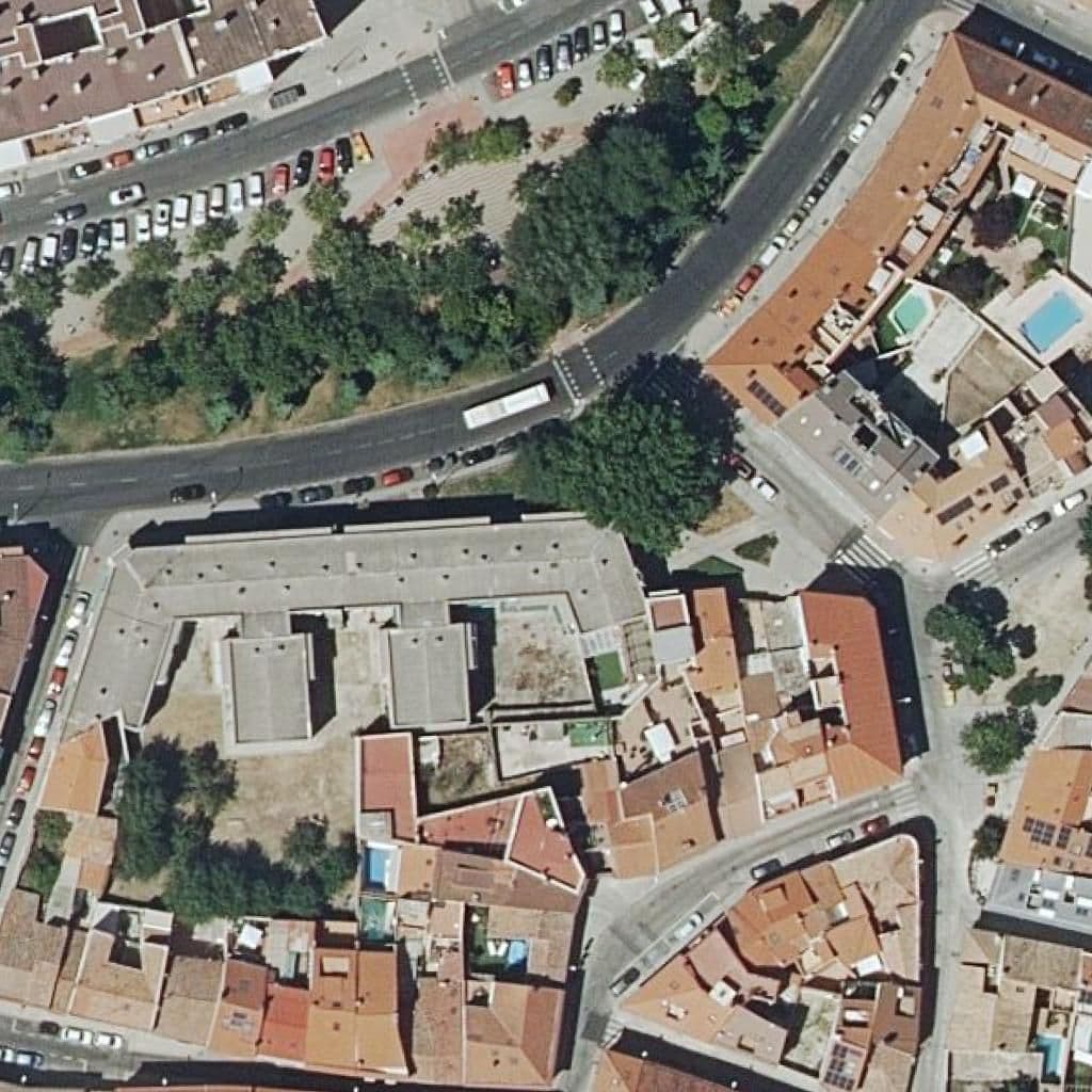 Aerial view of the grounds of Peluchines