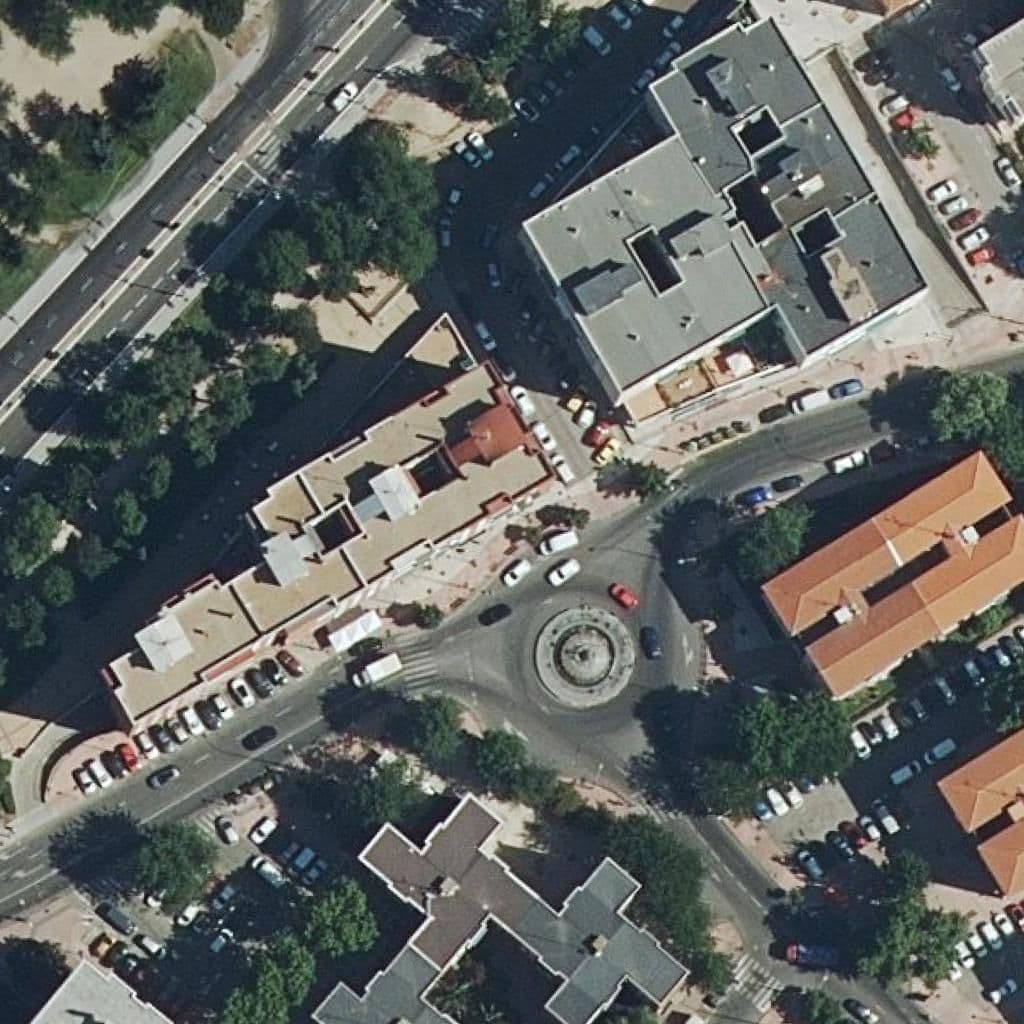 Aerial view of the grounds of Arco Iris