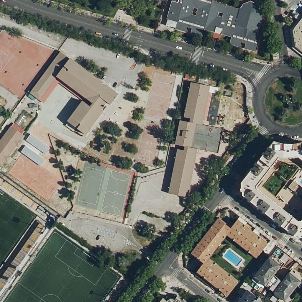 Aerial view of the grounds of Severo Ochoa