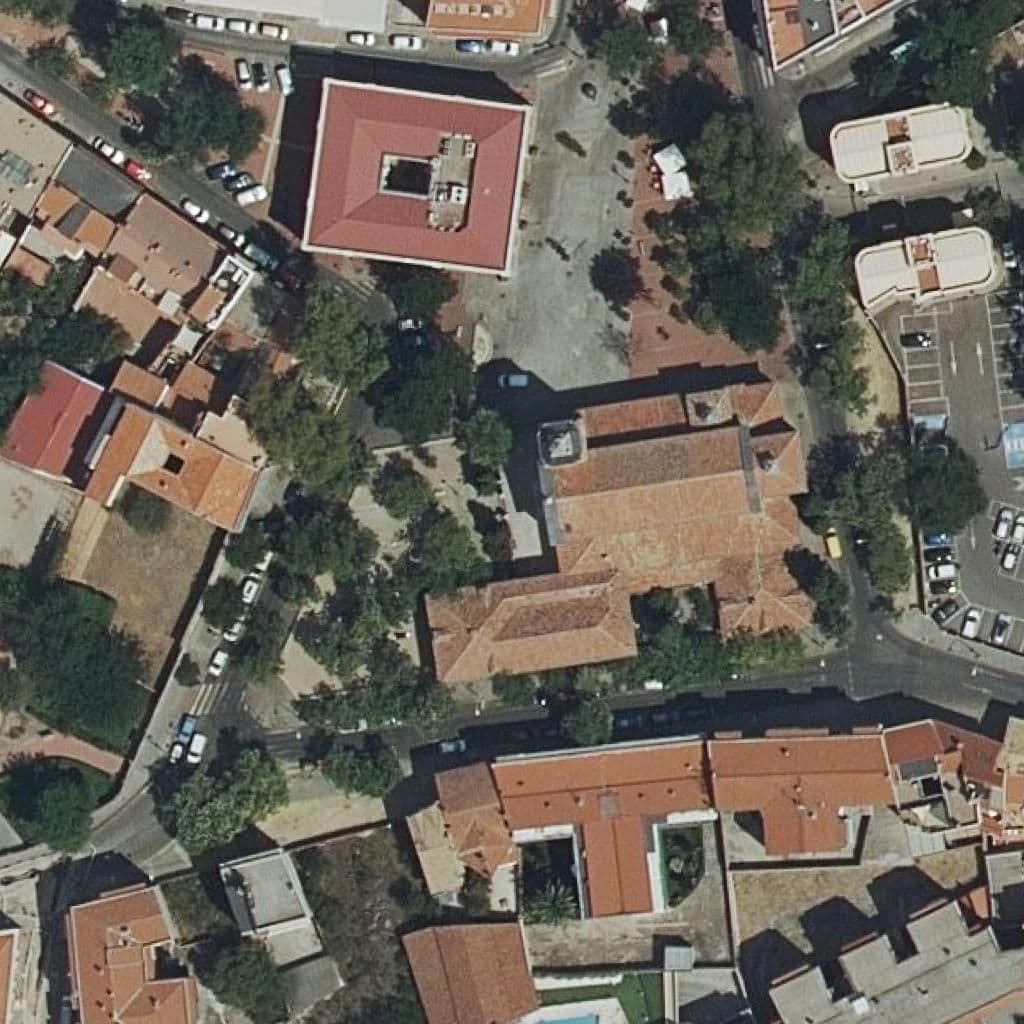 Aerial view of the grounds of San Sebastian - Centro De Epa