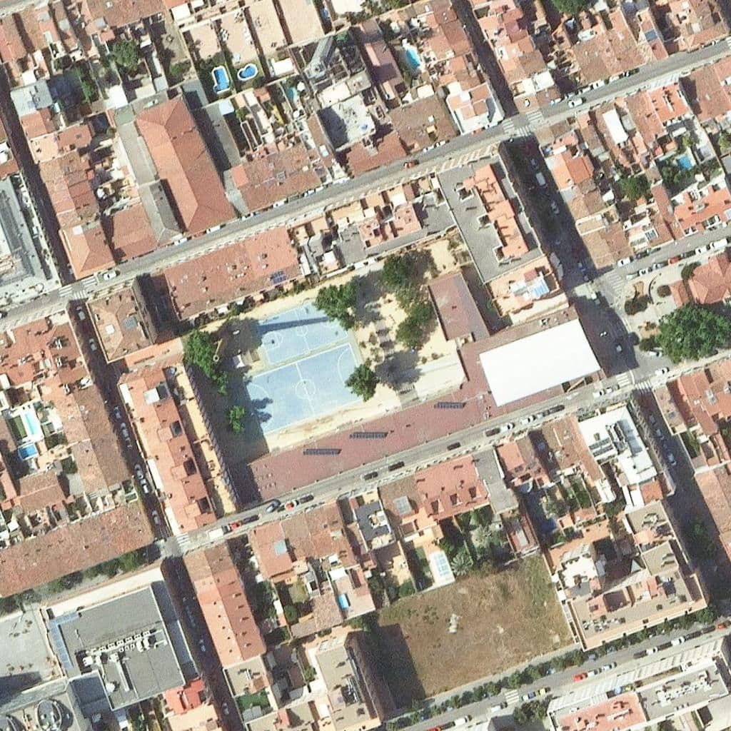 Aerial view of the grounds of Esc. De Música Municipal De Sabadell