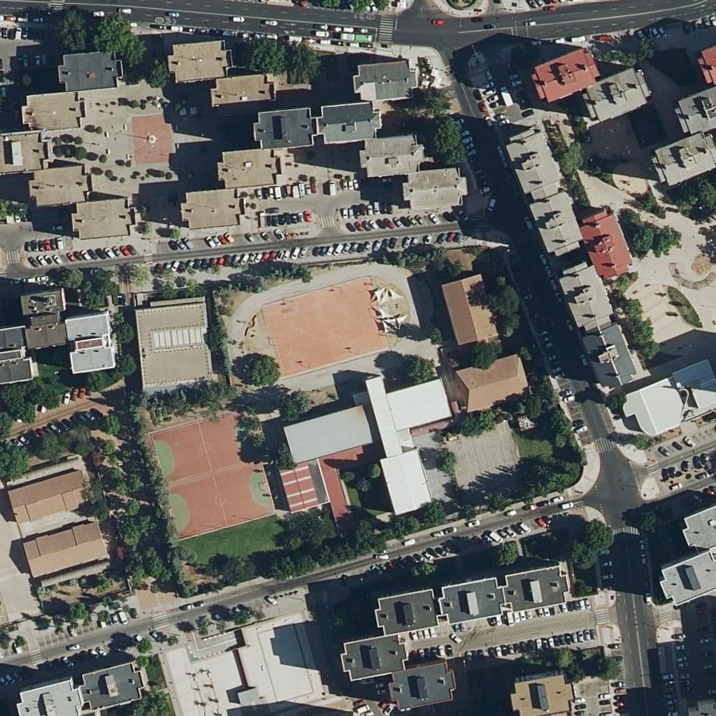 Aerial view of the grounds of Naciones, Las