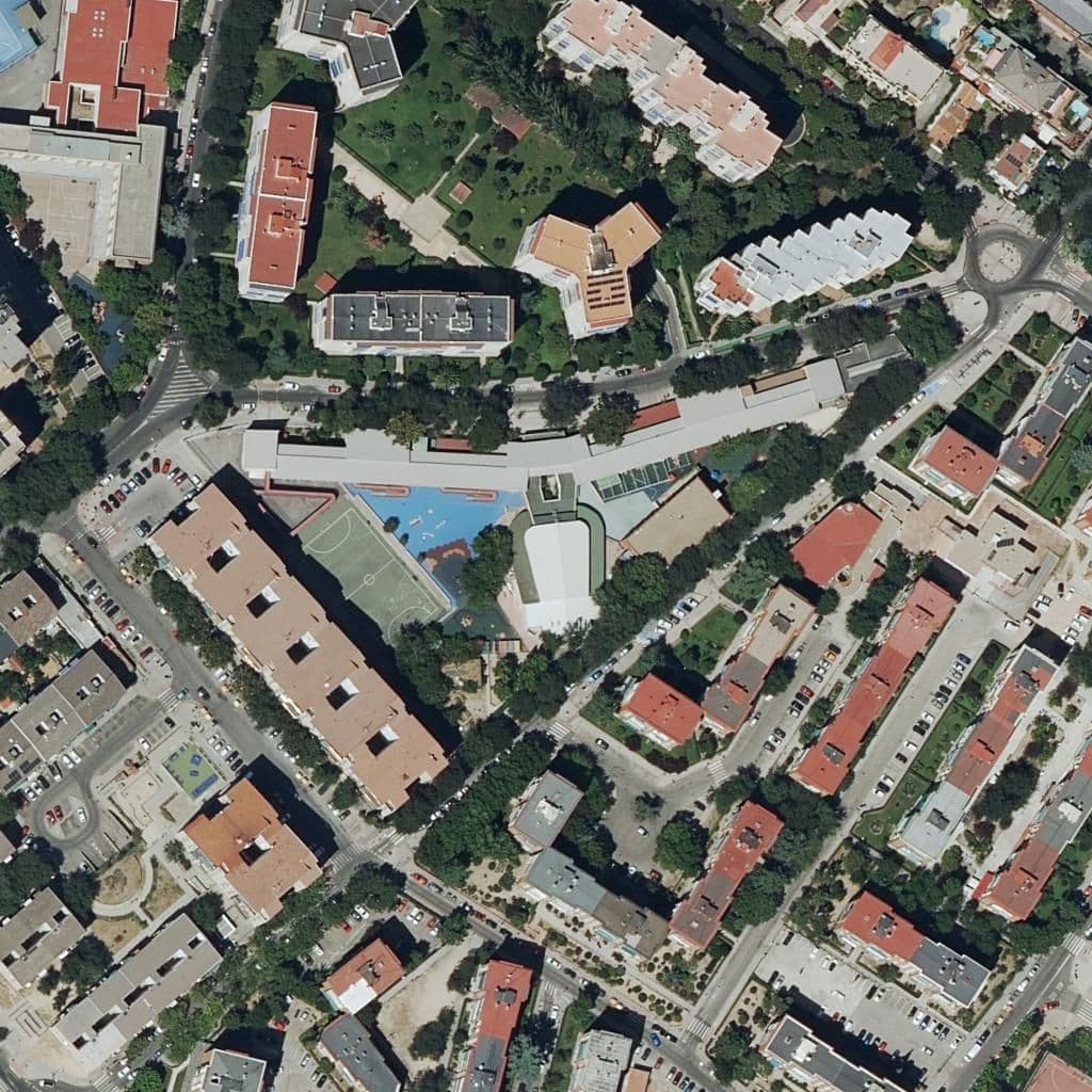 Aerial view of the grounds of Infanta Elena