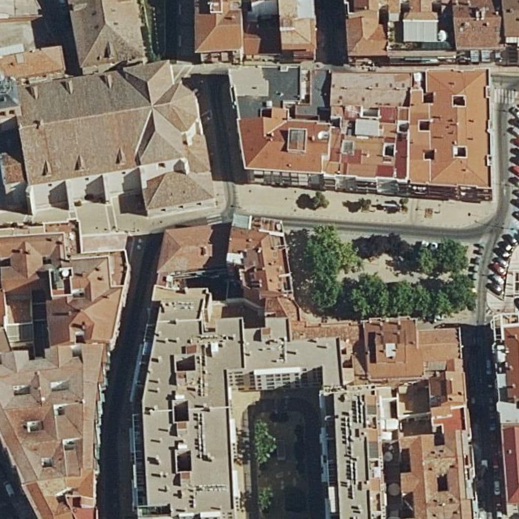 Aerial view of the grounds of Maria