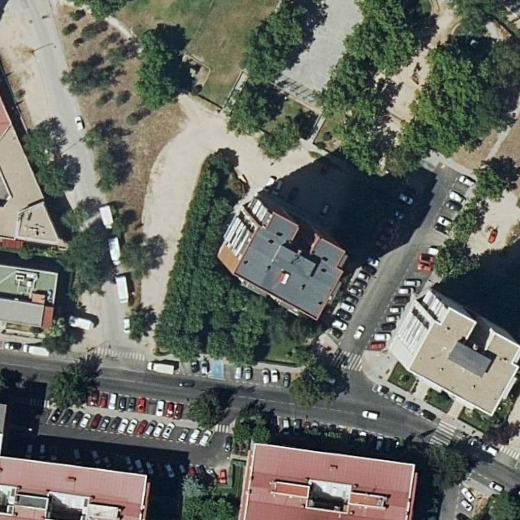 Aerial view of the grounds of Centro De Estudios Hortaleza