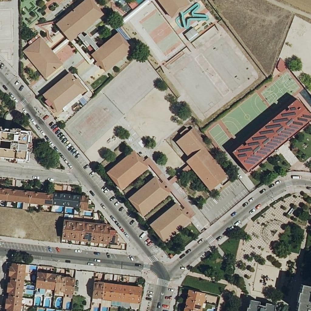 Aerial view of the grounds of Luis Buñuel