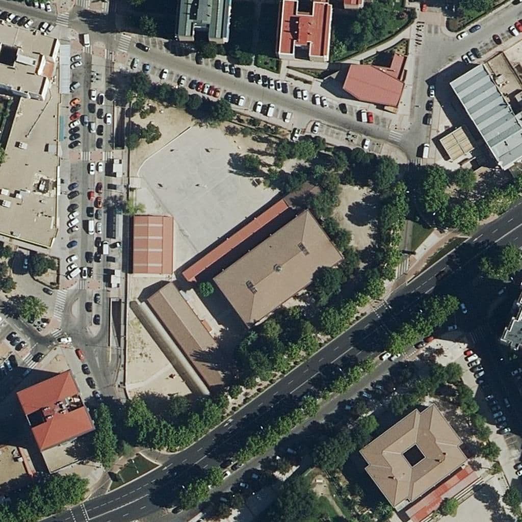 Aerial view of the grounds of Francisco De Goya