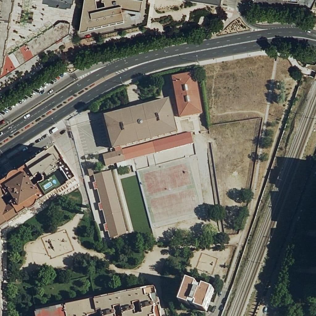 Aerial view of the grounds of Arcipreste De Hita