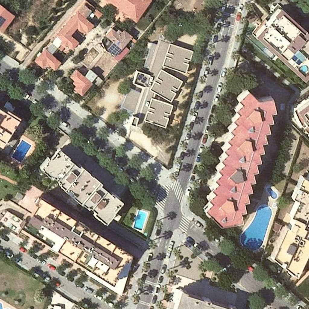Aerial view of the grounds of Llar D'infants La Balena Blava