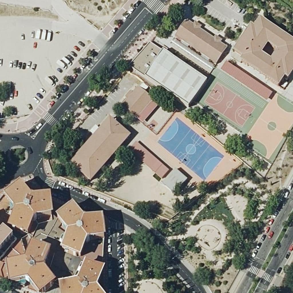 Aerial view of the grounds of Fuente Santa